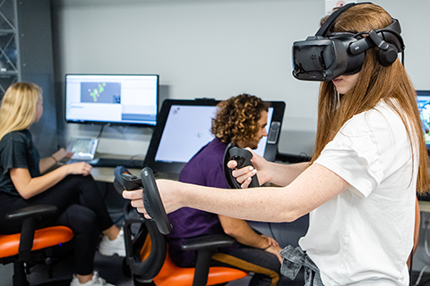 Students use XR technologies in the classroom