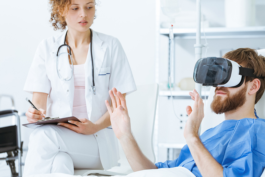 Eye Tracker patient with VR