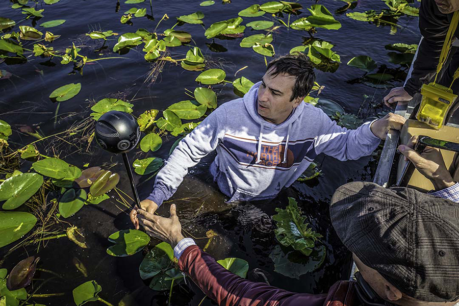 Swampocalypse, Kim Grinfeder in the Everglades